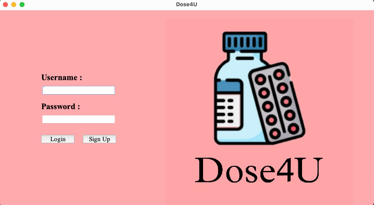GitHub - krishnakhadke11/Dose4U-Java-Project: This is a dosage reminder ...