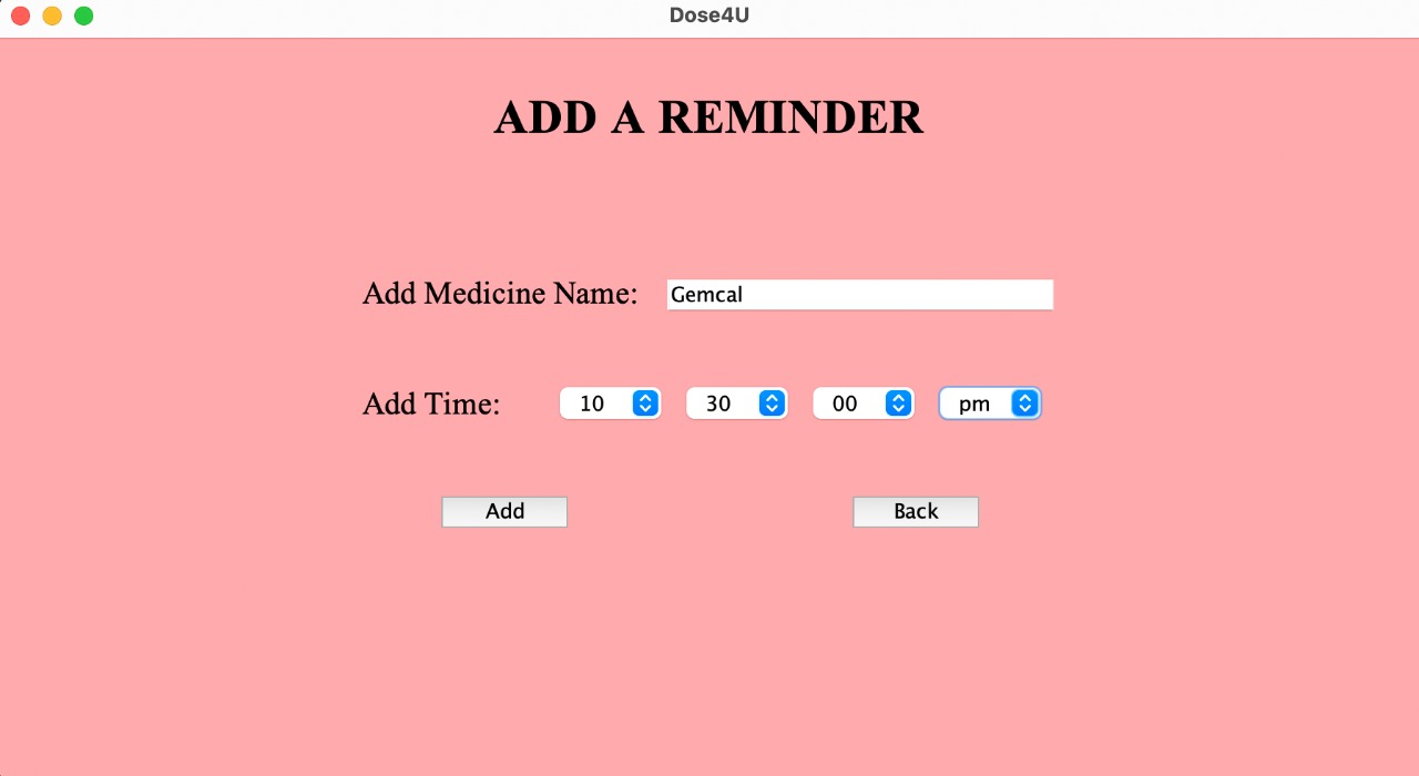 GitHub - krishnakhadke11/Dose4U-Java-Project: This is a dosage reminder ...