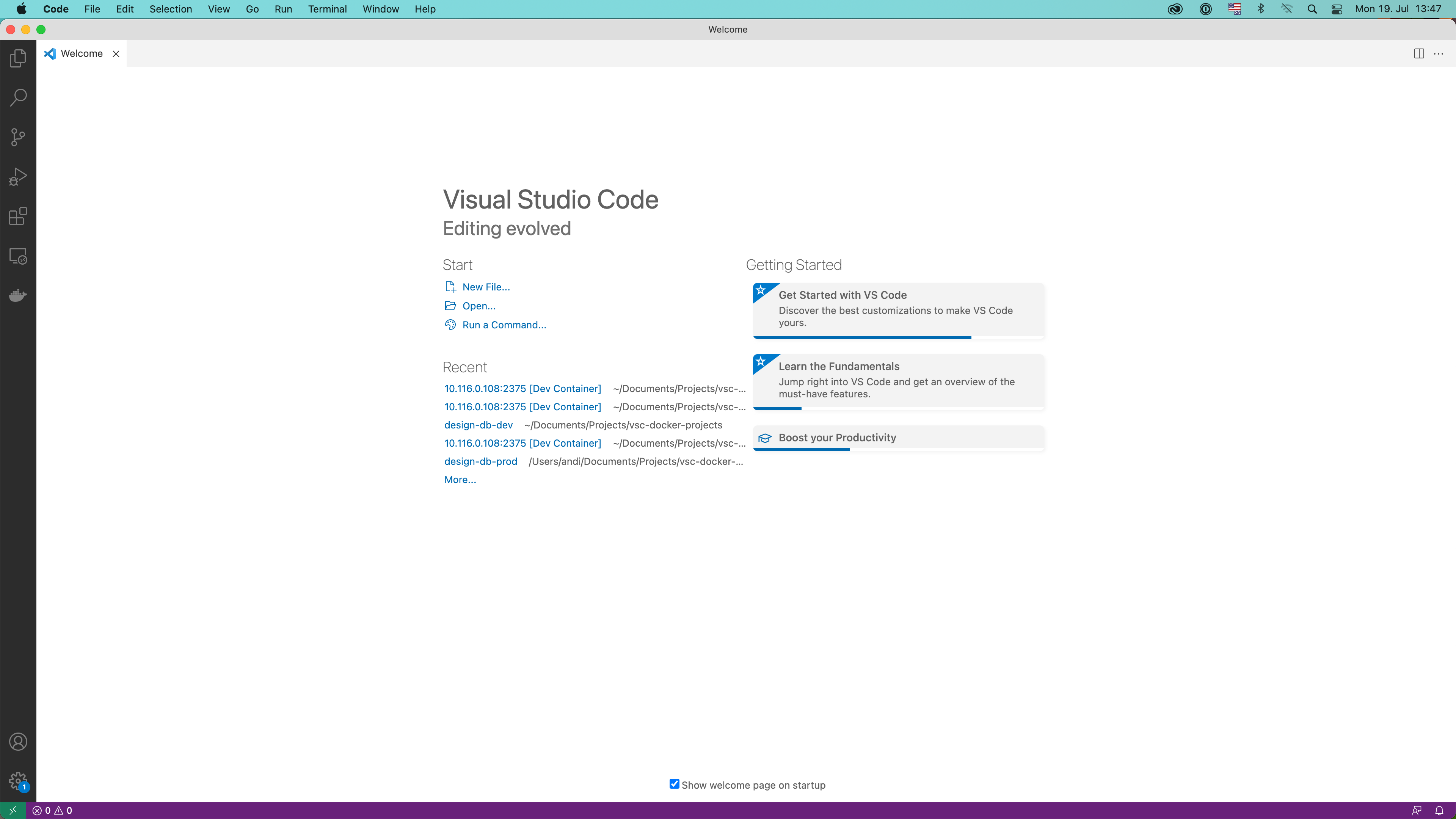 Better utilization of the screen real estate in the welcome screen ...
