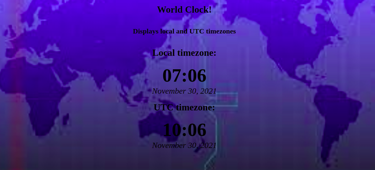 GitHub - LuizCodeX/Rest-Client---World-Clock: Application that displays ...