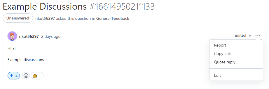 Add the report button to comment or post in Discussions · community ...