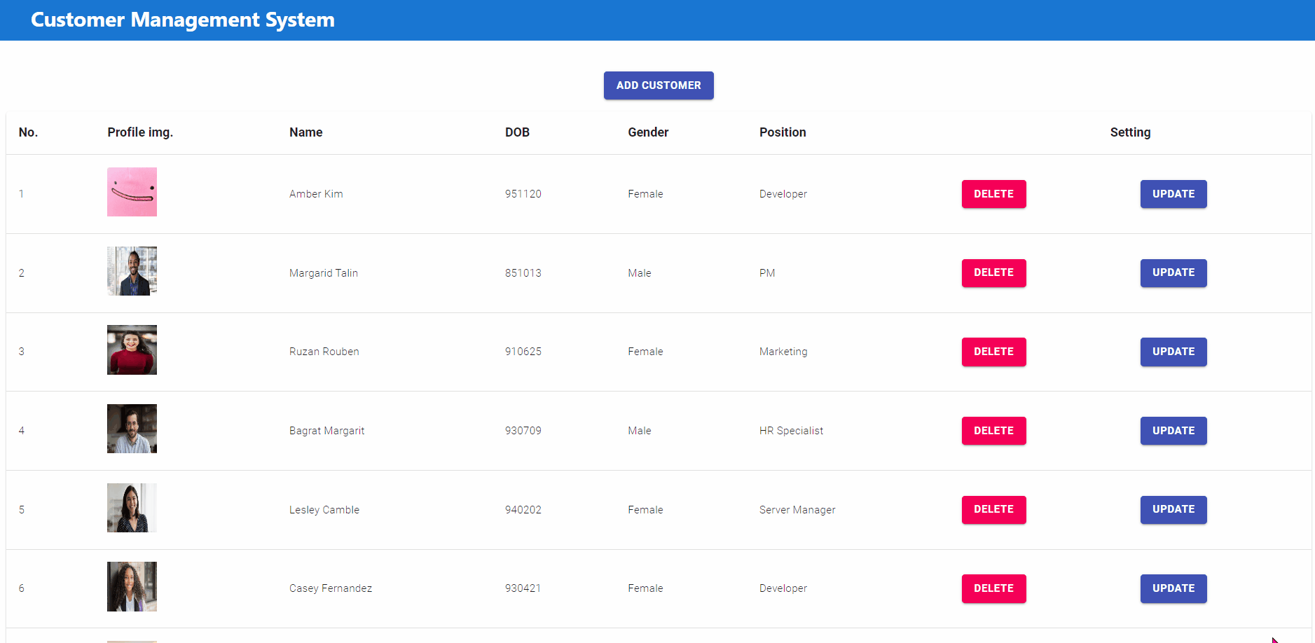GitHub - Amber-Kim/customer_management