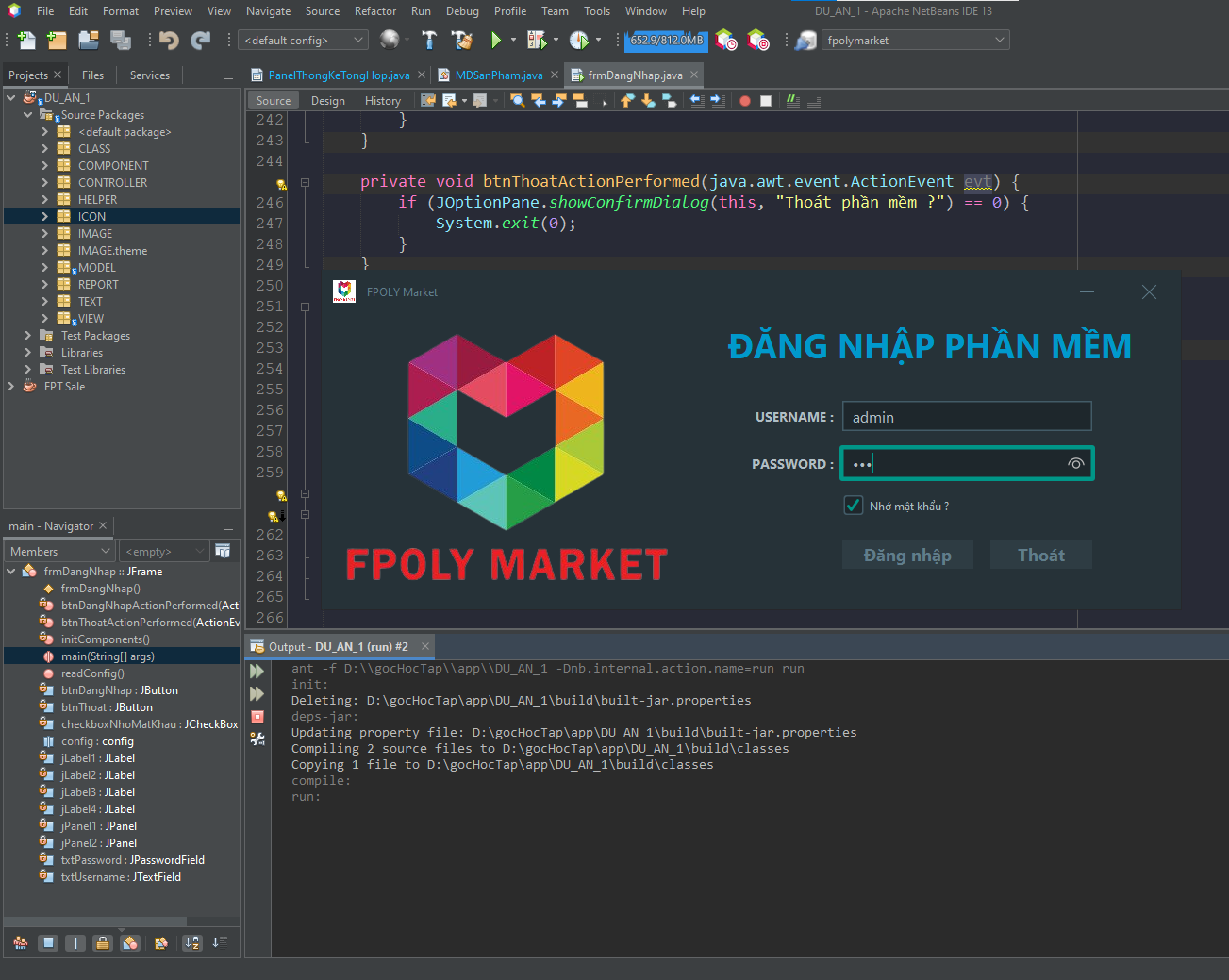 Exception in thread "AWTEventQueue0" java.lang