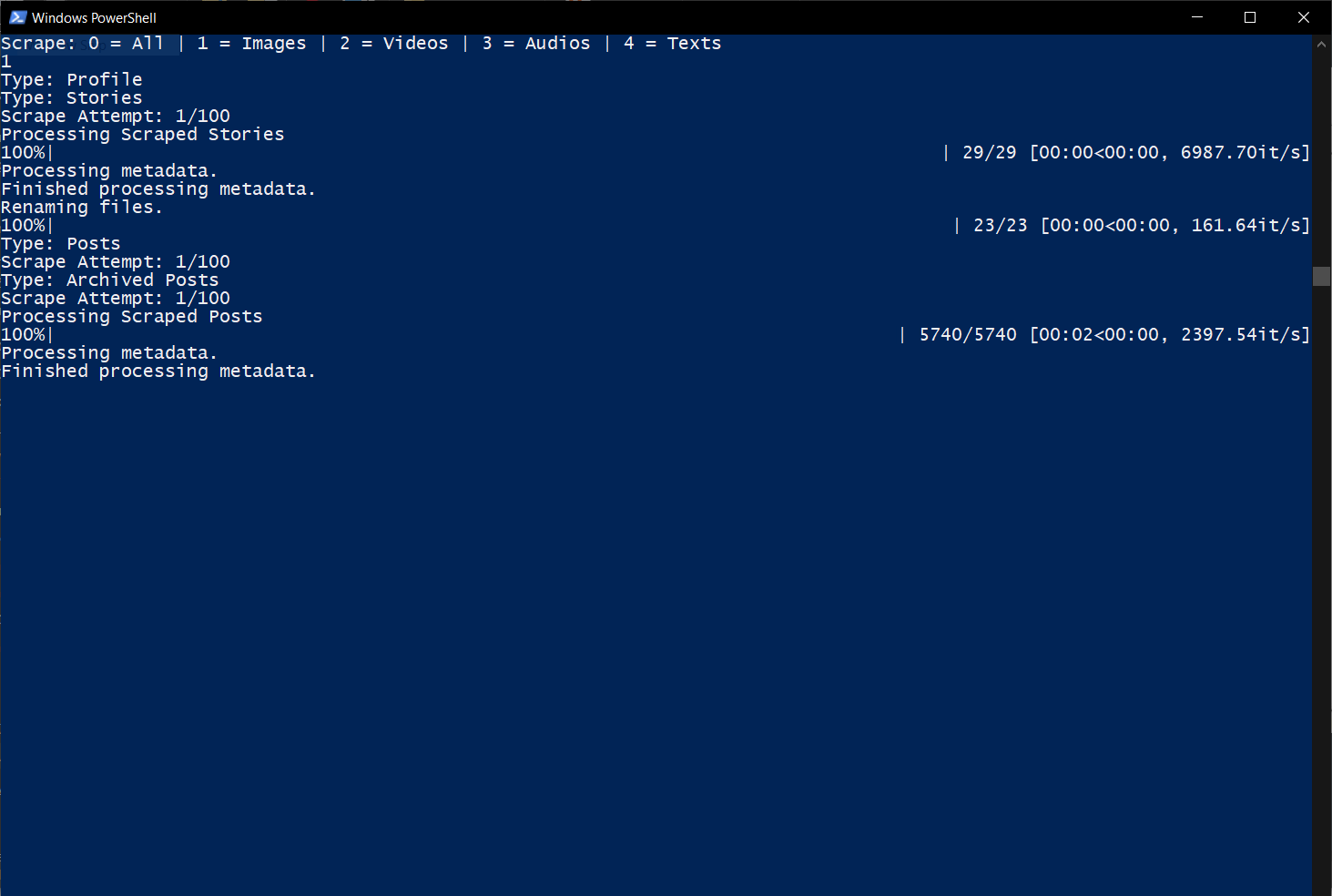 Stuck at "Finished Processing Metadata" · Issue #127 · DIGITALCRIMINAL ...