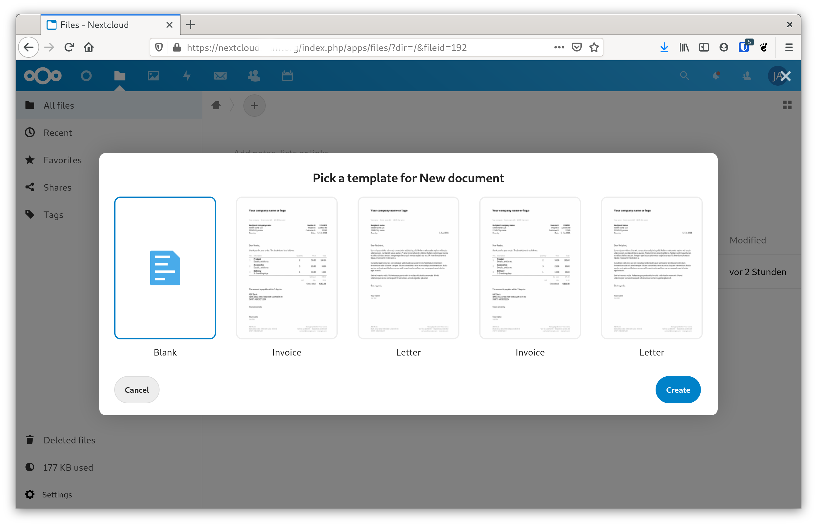 ODT templates shown twice · Issue #1468 · nextcloud/richdocuments · GitHub