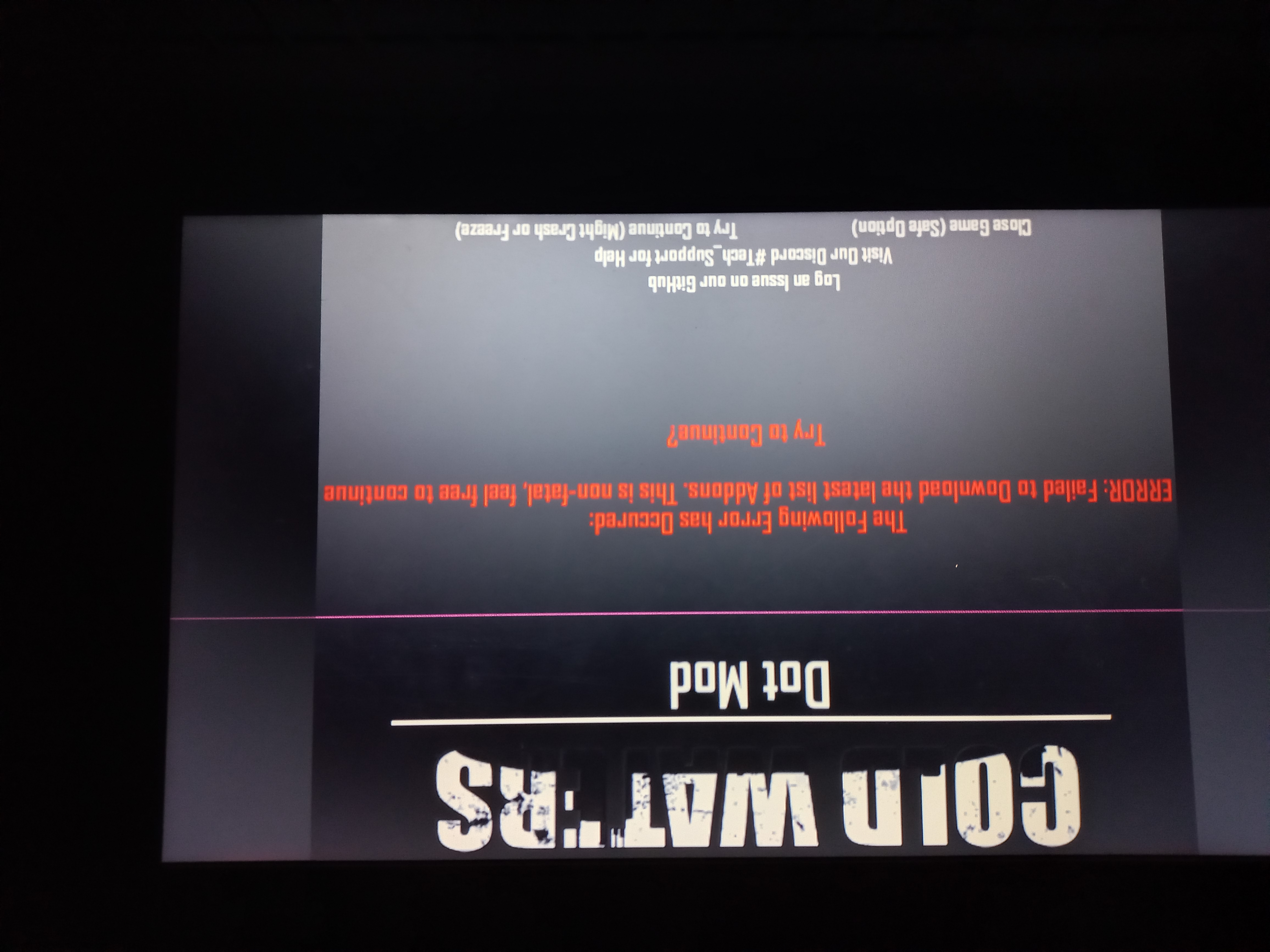 Error Downloading List of Addons · Issue #119 · DotModGroup/ColdWaters ...