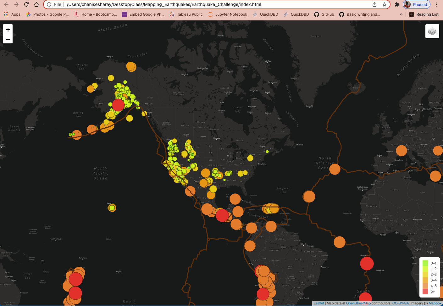 GitHub - ChaniseS/Mapping_Earthquakes