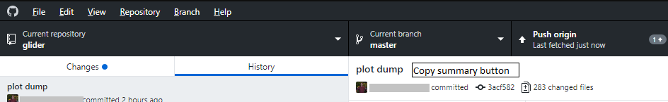 Add a copy summary button inside the history tab · Issue #15214 ...