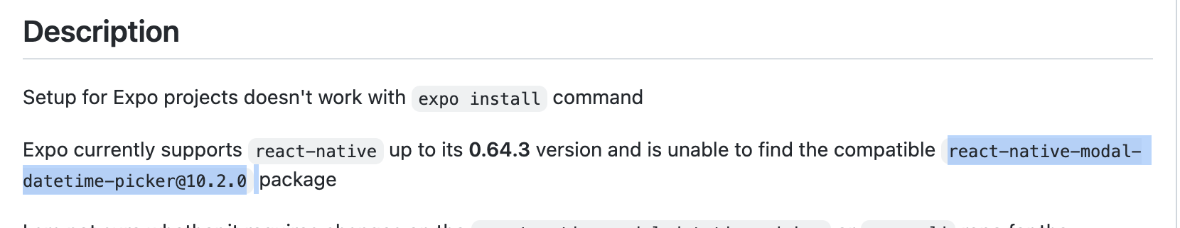 Expo install - Could not resolve dependency: peer react-native@">=0.65. ...