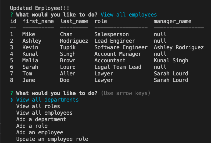 GitHub - jstable1/employee-tracker