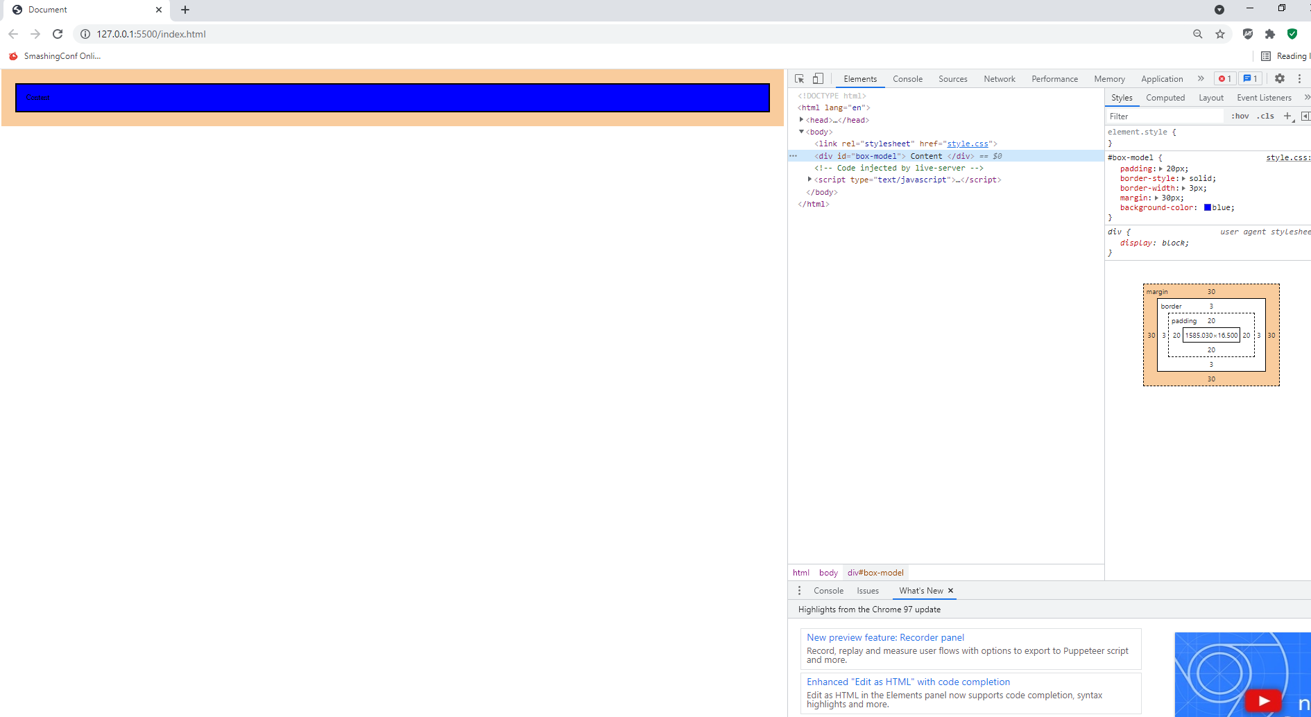 Box Model Inspect GitHub - calvinM17/boxModel: An example of a box model for DevTools