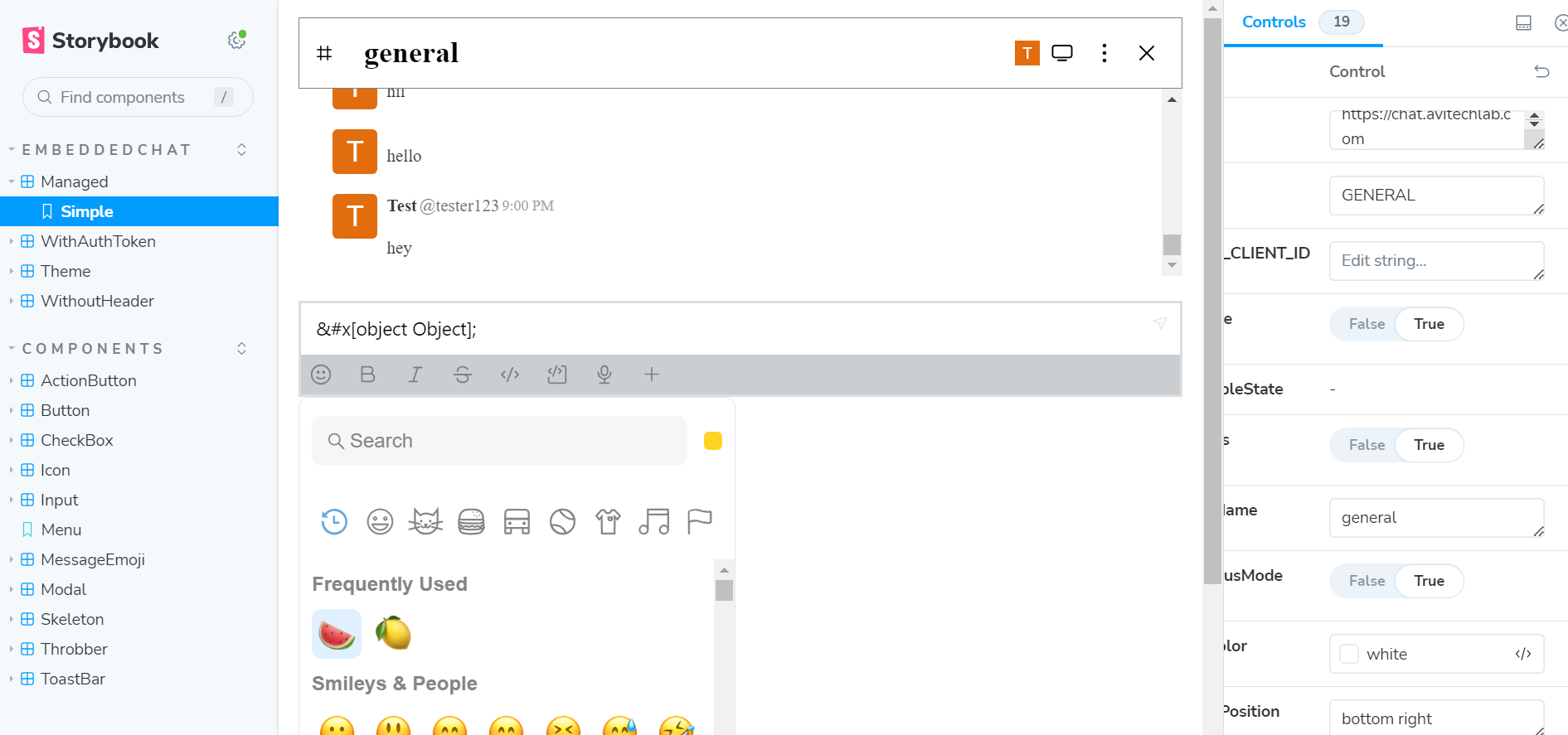 EmojiPicker not working properly · Issue 294 · RocketChat