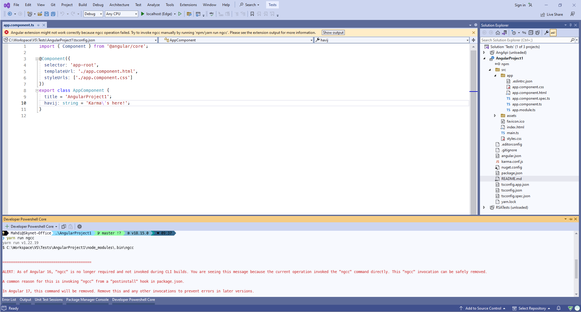 Angular 16 · Issue 63 · microsoft/vsnglanguageservice · GitHub