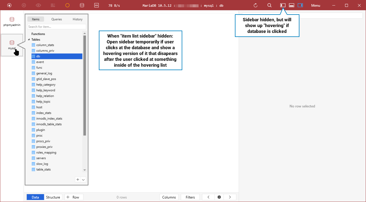 Improvement: Temporarily show the sidebar on click · Issue #498 ...