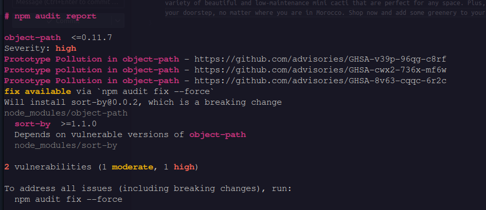 Fix - Prototype Pollution in object-path · Issue #8 · cactussia ...