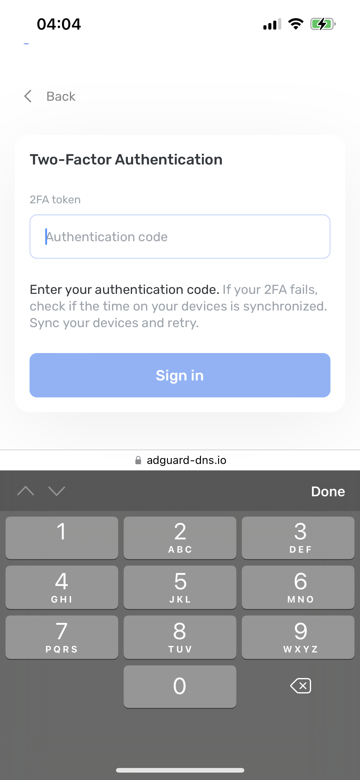 iOS/macOS Password AutoFill does not work correctly for AdGuard DNS