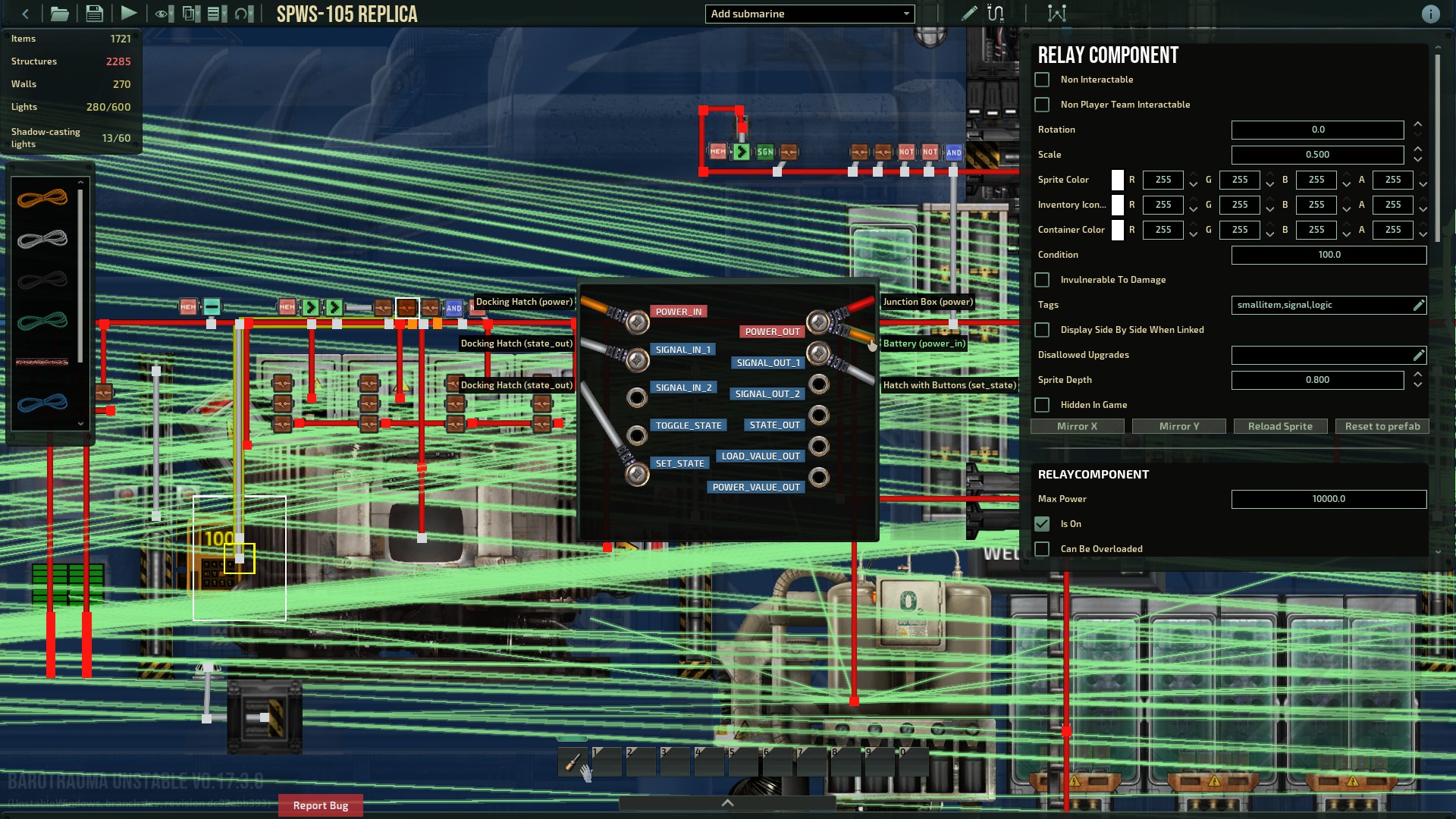 [Unstable 17.3.0] battery draws power whether relay is trun on or not ...