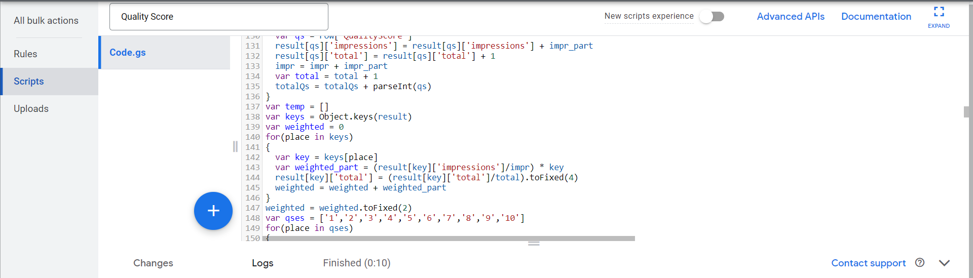 Advanced Quality Score Tracker · GitHub