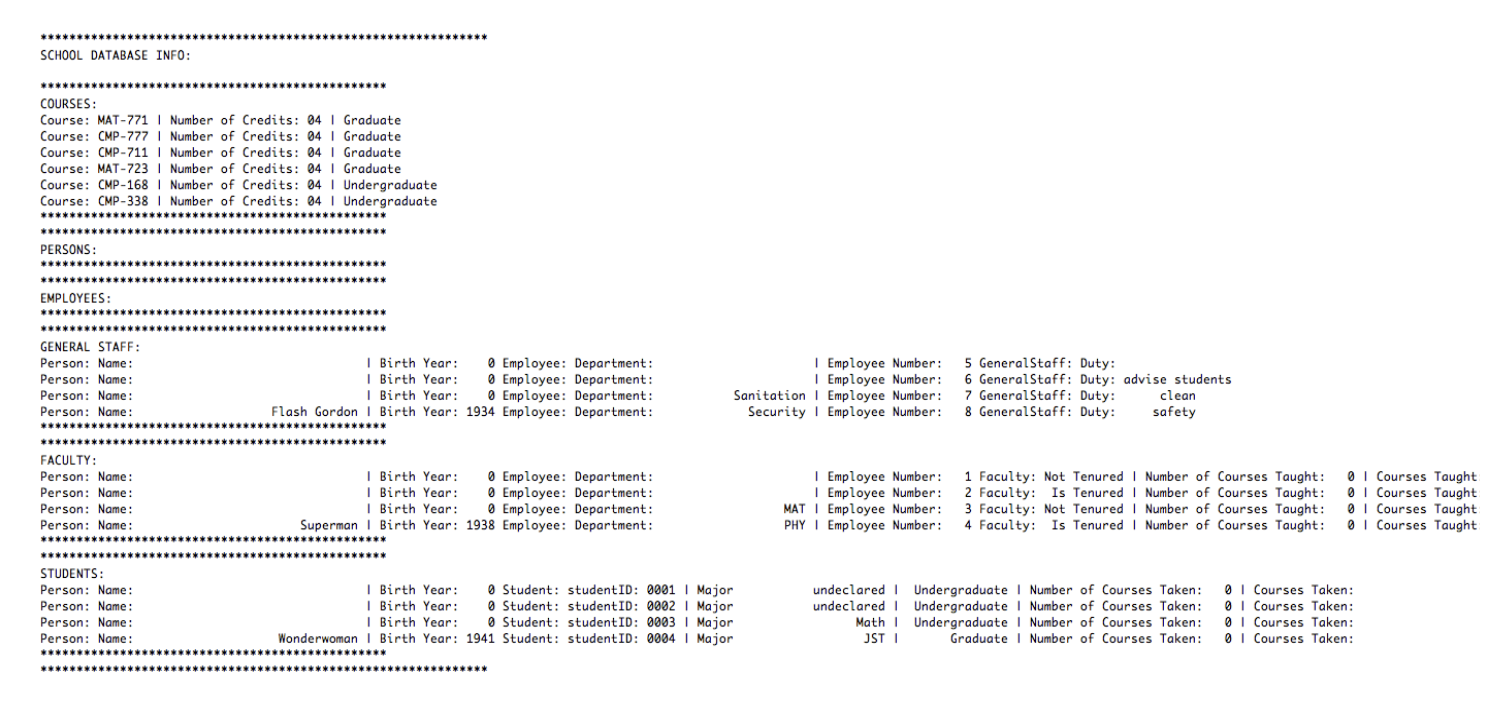 Github Tamayasara School Database Project
