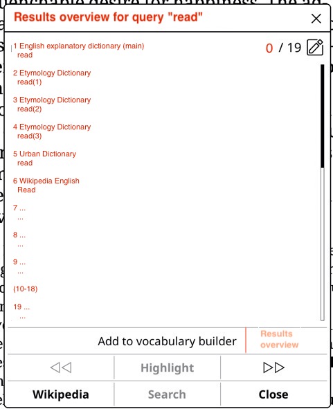 Dictionary Query FR: Overview screen for dictionary look-up tool · Issue #10304 ...