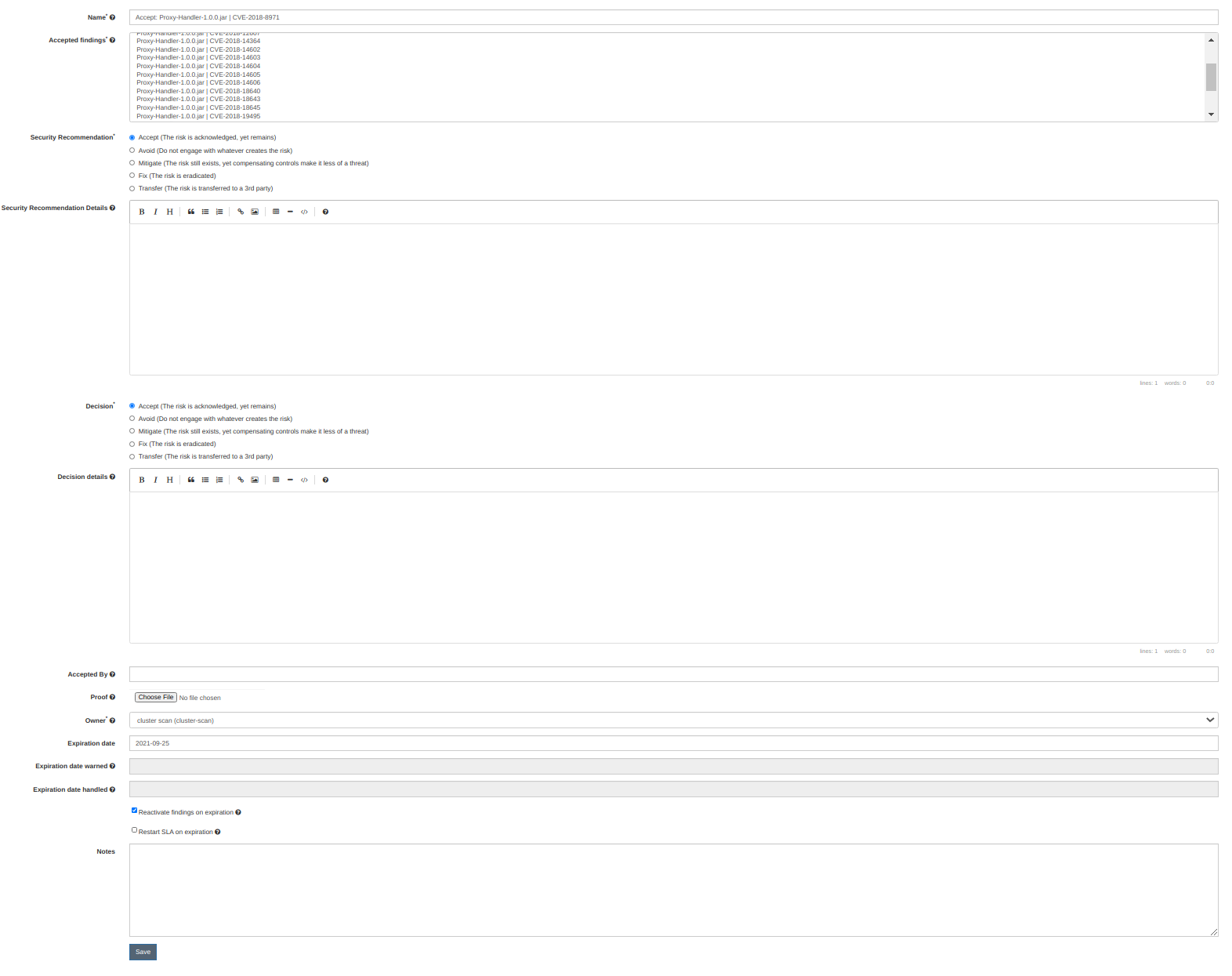 Bulk edit with a note · Issue #4160 · DefectDojo/django-DefectDojo · GitHub
