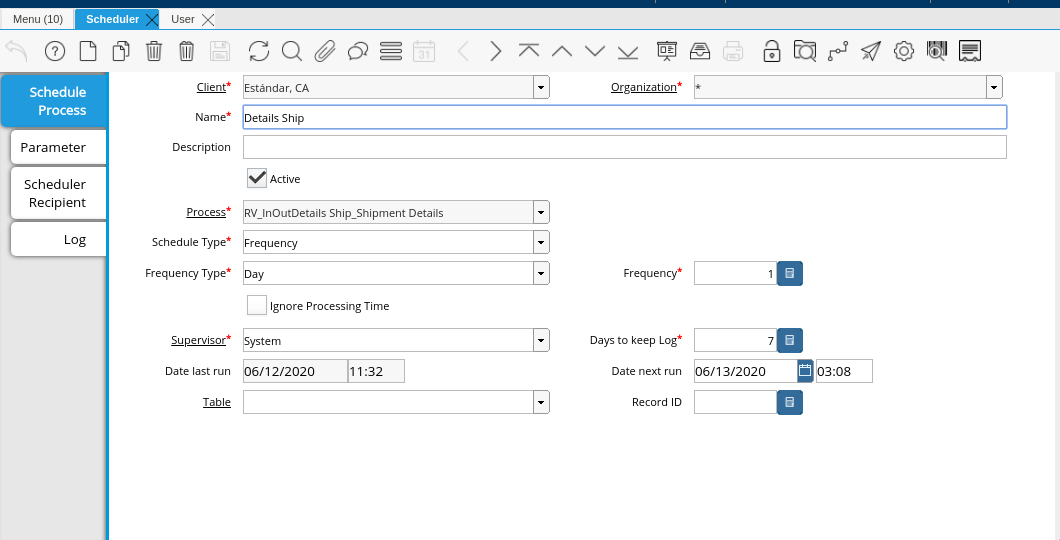 [Bug Report] Schedule Process does not work Default Parameter in ...