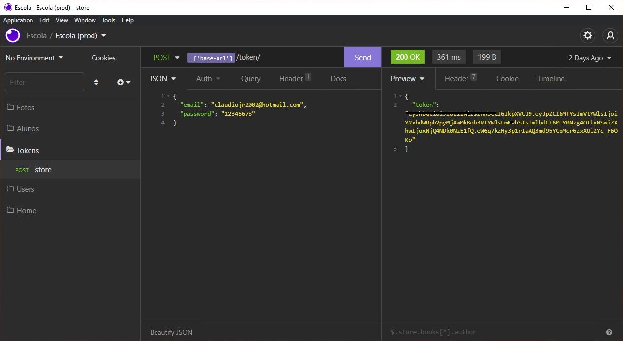 GitHub - ClaudioProjects/Api-Escola: Api de cadastro de alunos em uma ...