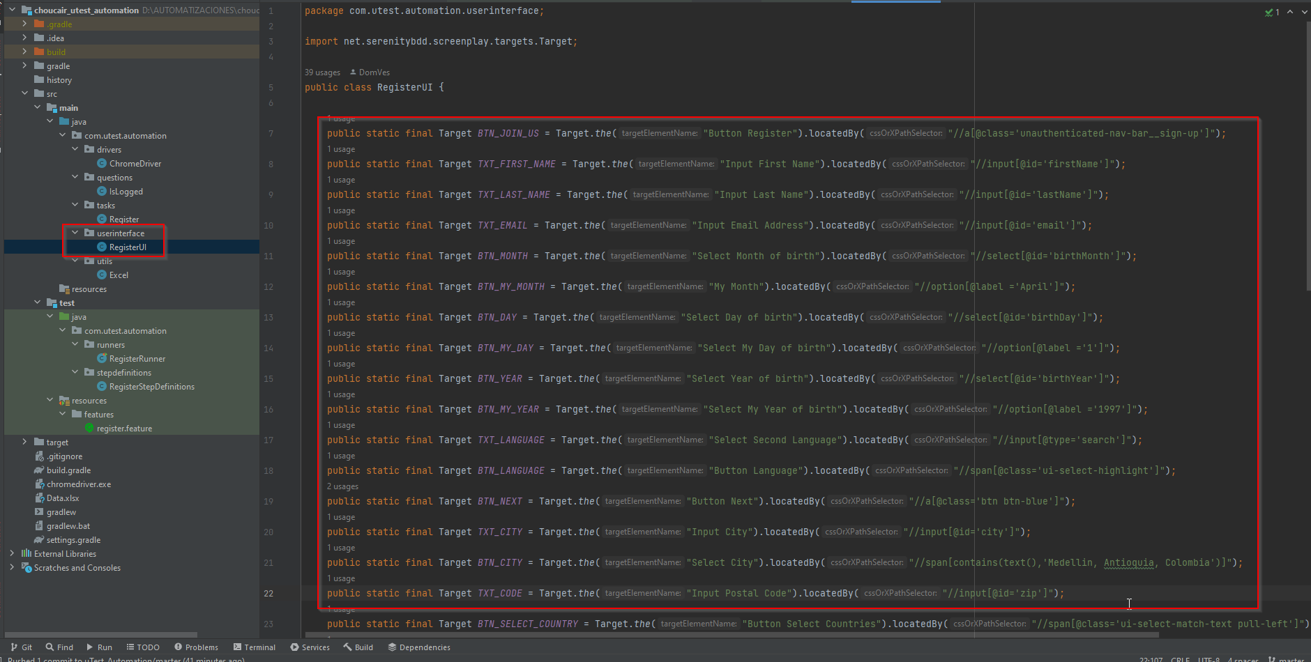 GitHub - DomVes/uTest_Automation: Register a new user on uTest Page