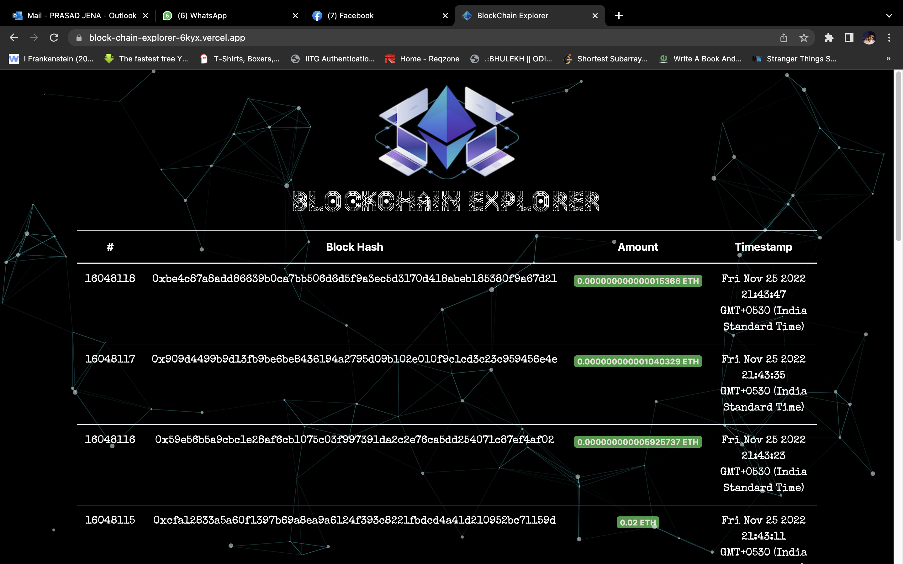GitHub - prsdjena/Block-Chain-explorer