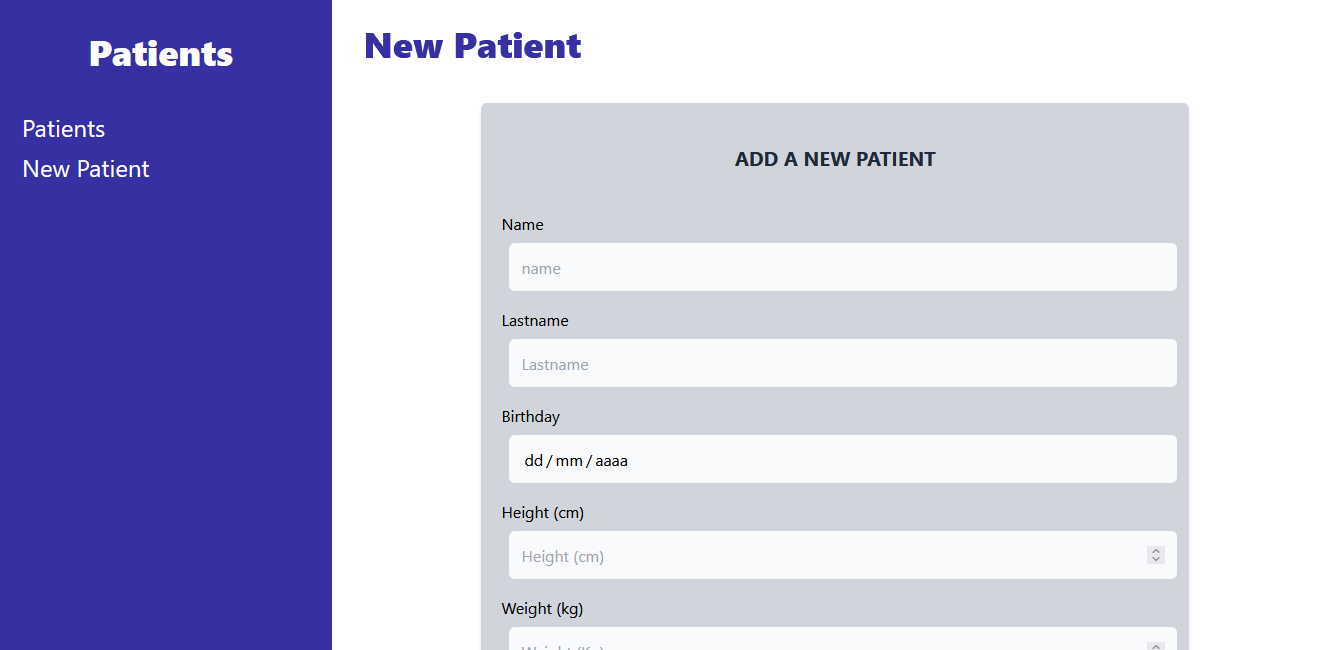 GitHub - zayrarepositor/patients-api-2022: Full Stack project for ...