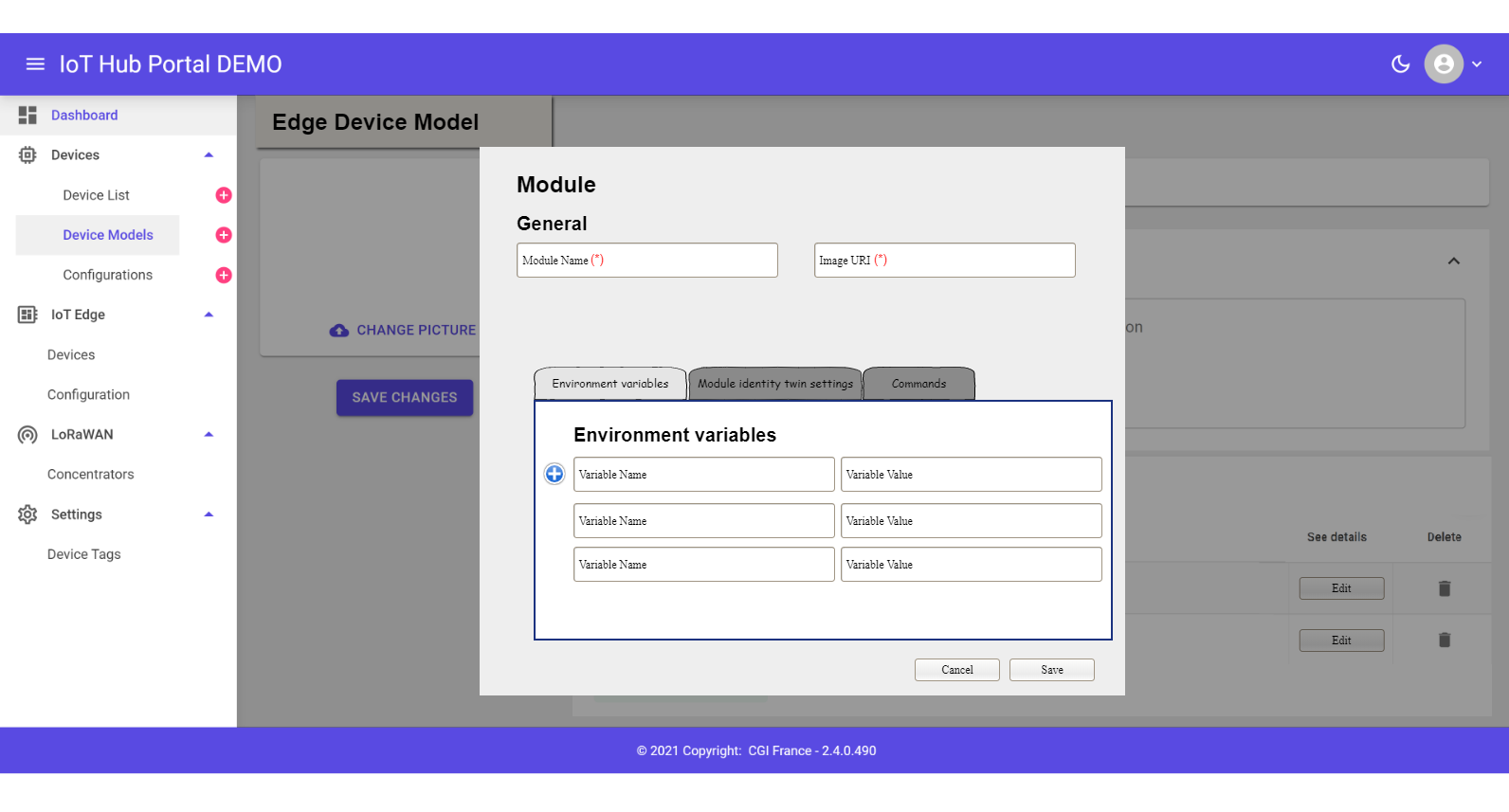 Task: Design mockups for edge model details and creation pages · Issue ...