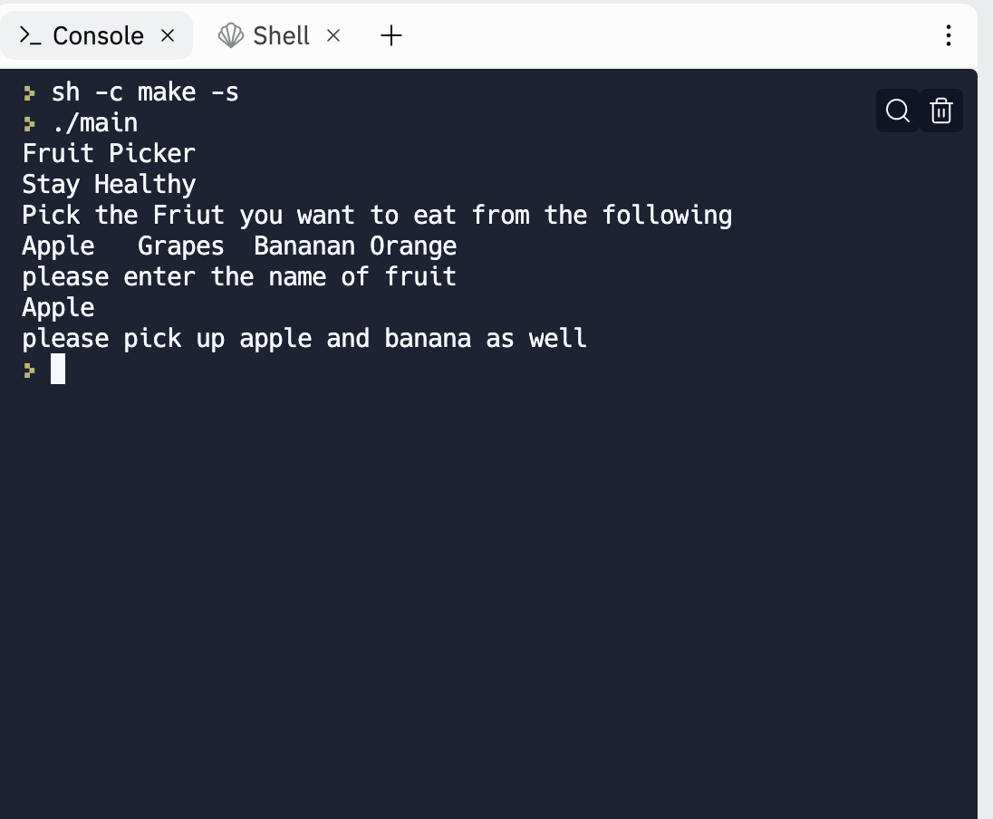 Github zyn10 fruitpicker basic practice of conditional statements in cpp