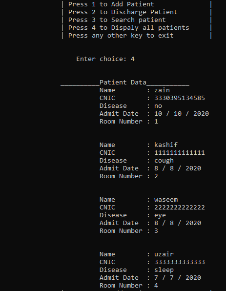 GitHub - zyn10/Hospital_Managment_System_LinkedList: HMS using linked ...