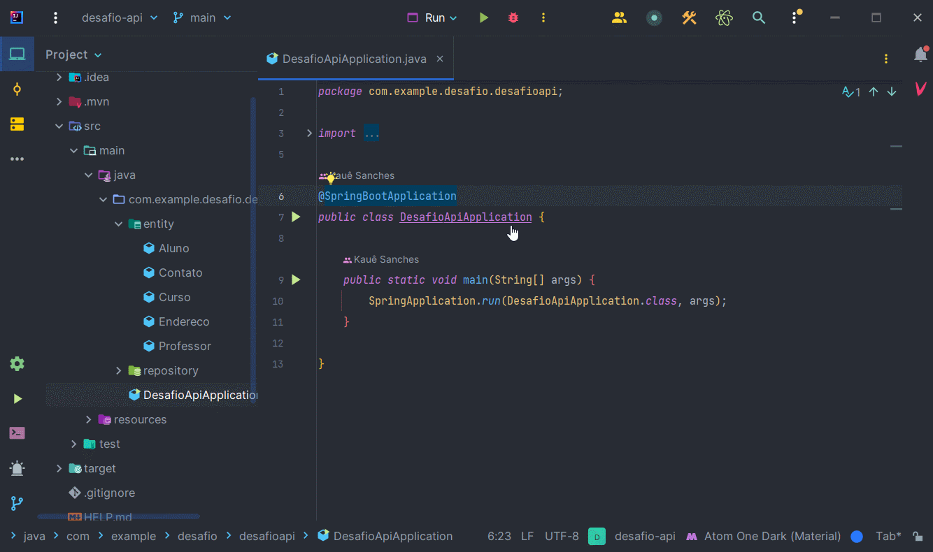 Github kauesanchesg desafio api