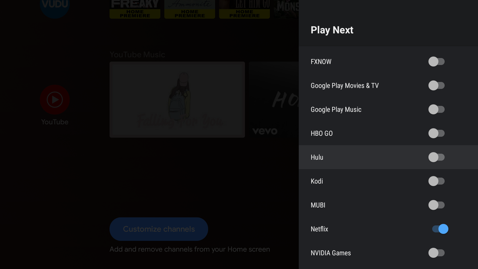 Jellyfin doesn't implement a channel properly in Android TV · Issue