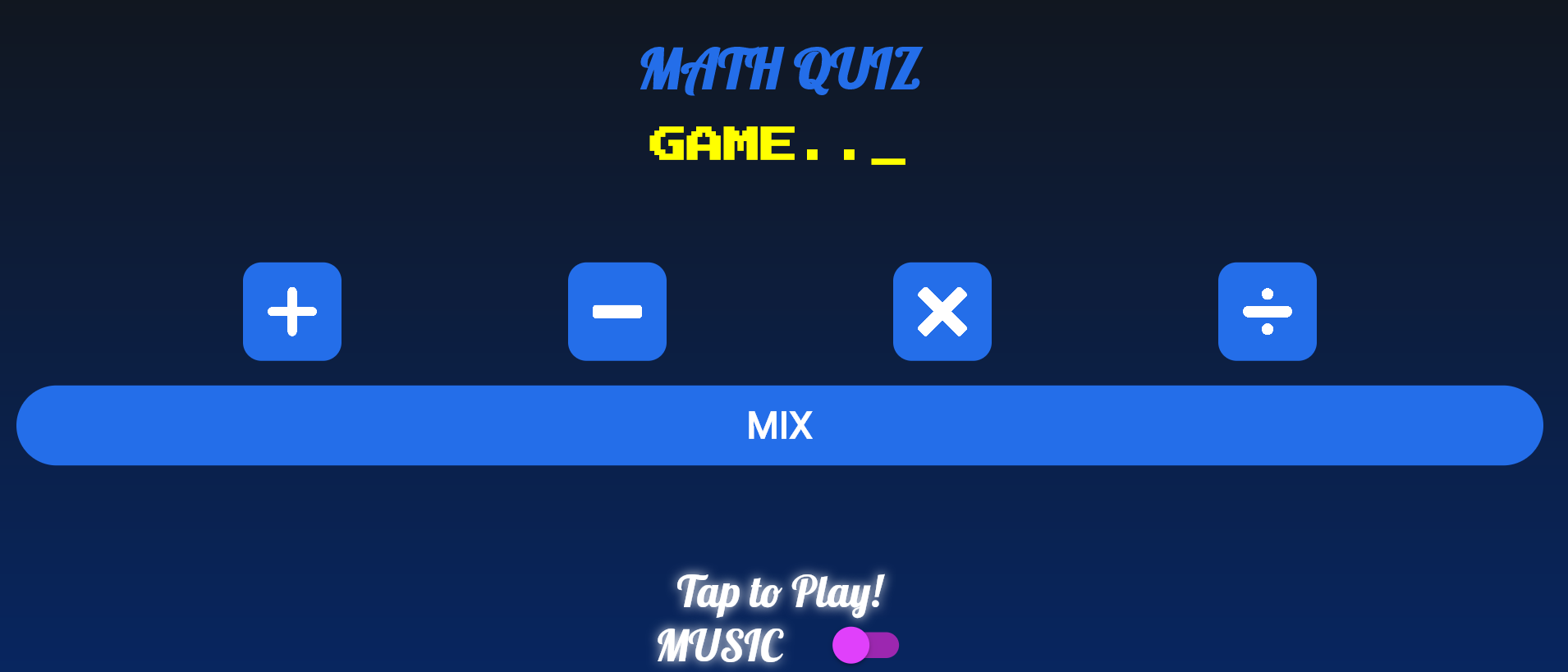 GitHub - dhirajmishra98/Math-Quiz-Game