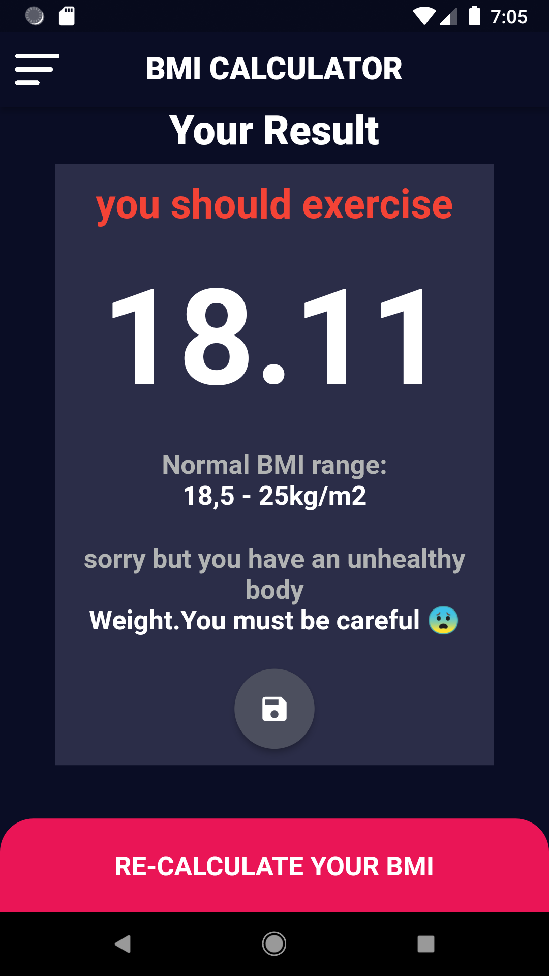 Github Ahmetakaslan Bmi Calculator