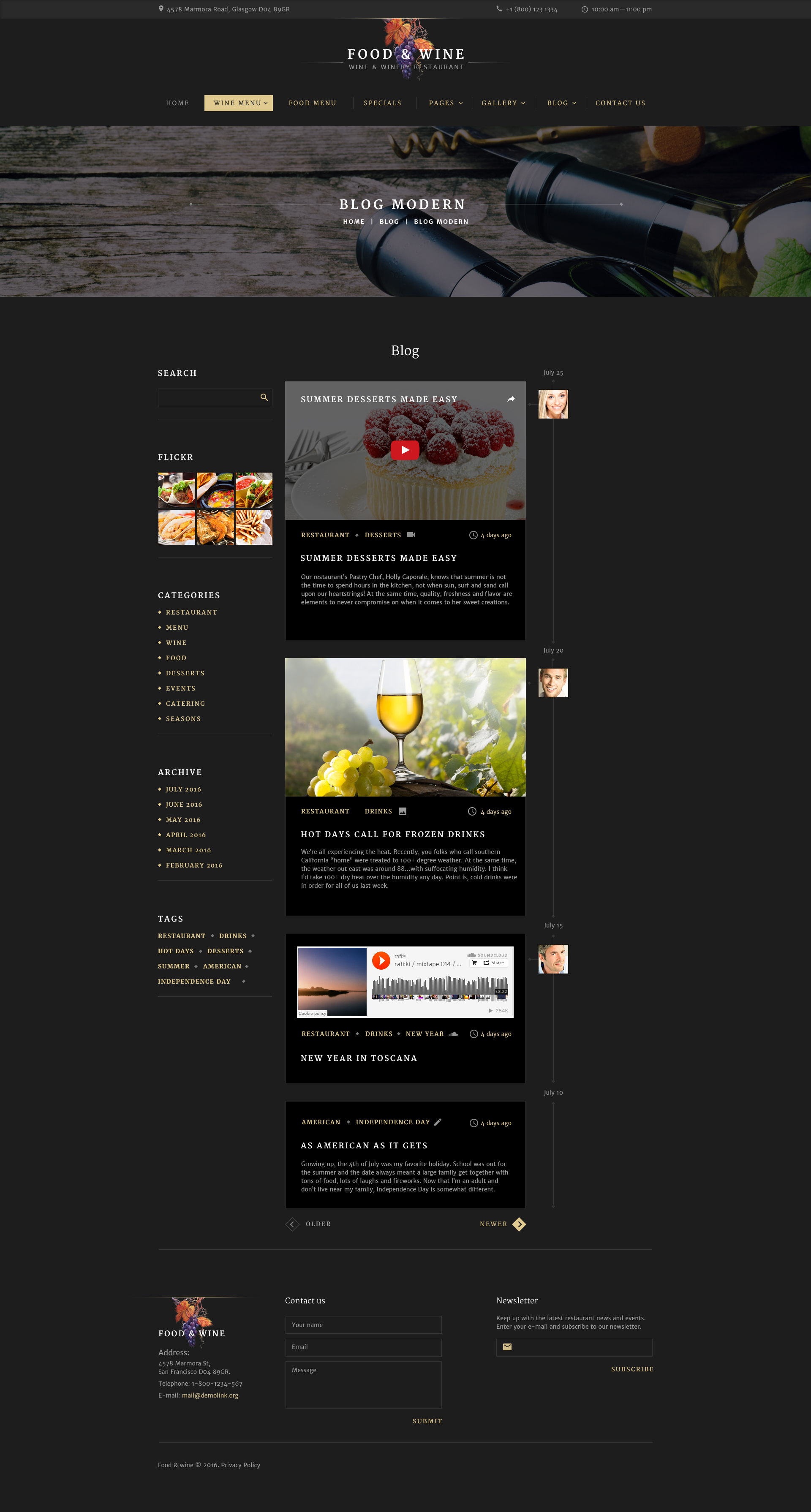 GitHub - Semaff/food-wine: 30 pages Layout using Gulp Task Manager