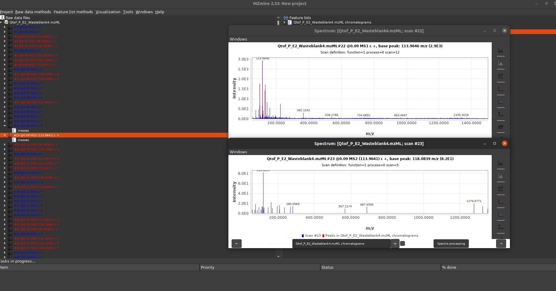 Error when running ADAP chromatogram builder · Issue 609 · mzmine
