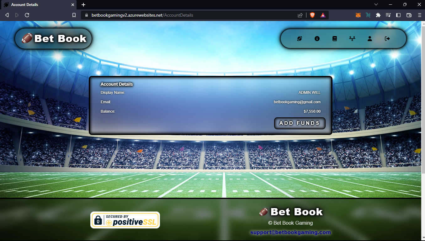 GitHub WilliamMcRoberts/BetBookV2.BlazorServer Version 2 of Bet Book