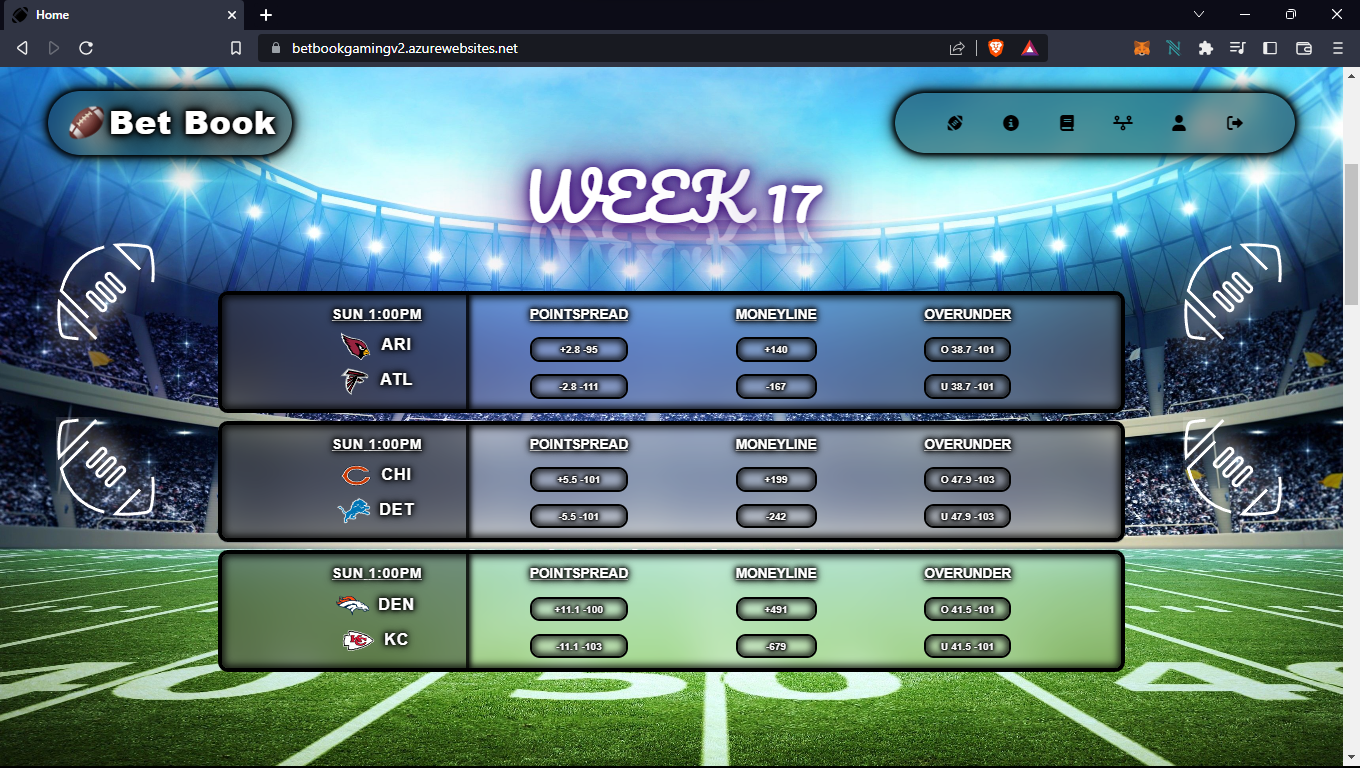 GitHub WilliamMcRoberts/BetBookV2.BlazorServer Version 2 of Bet Book