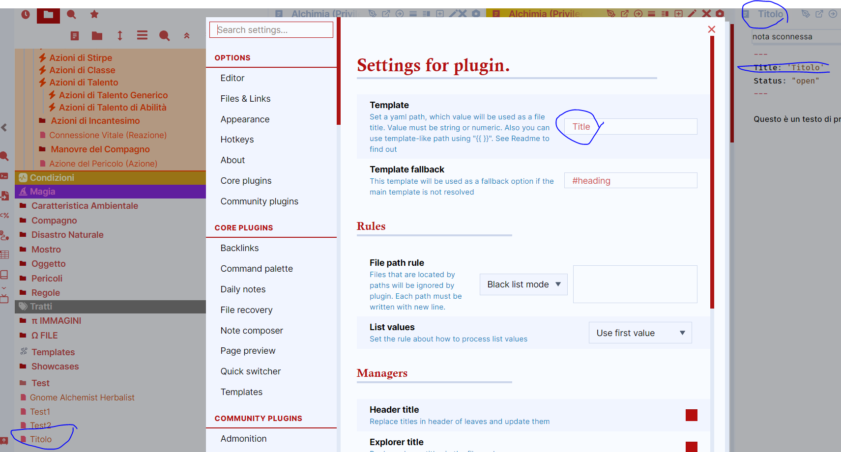 Bug 2.0.0 curly brackets not working · Issue 45 · snezhig/obsidian