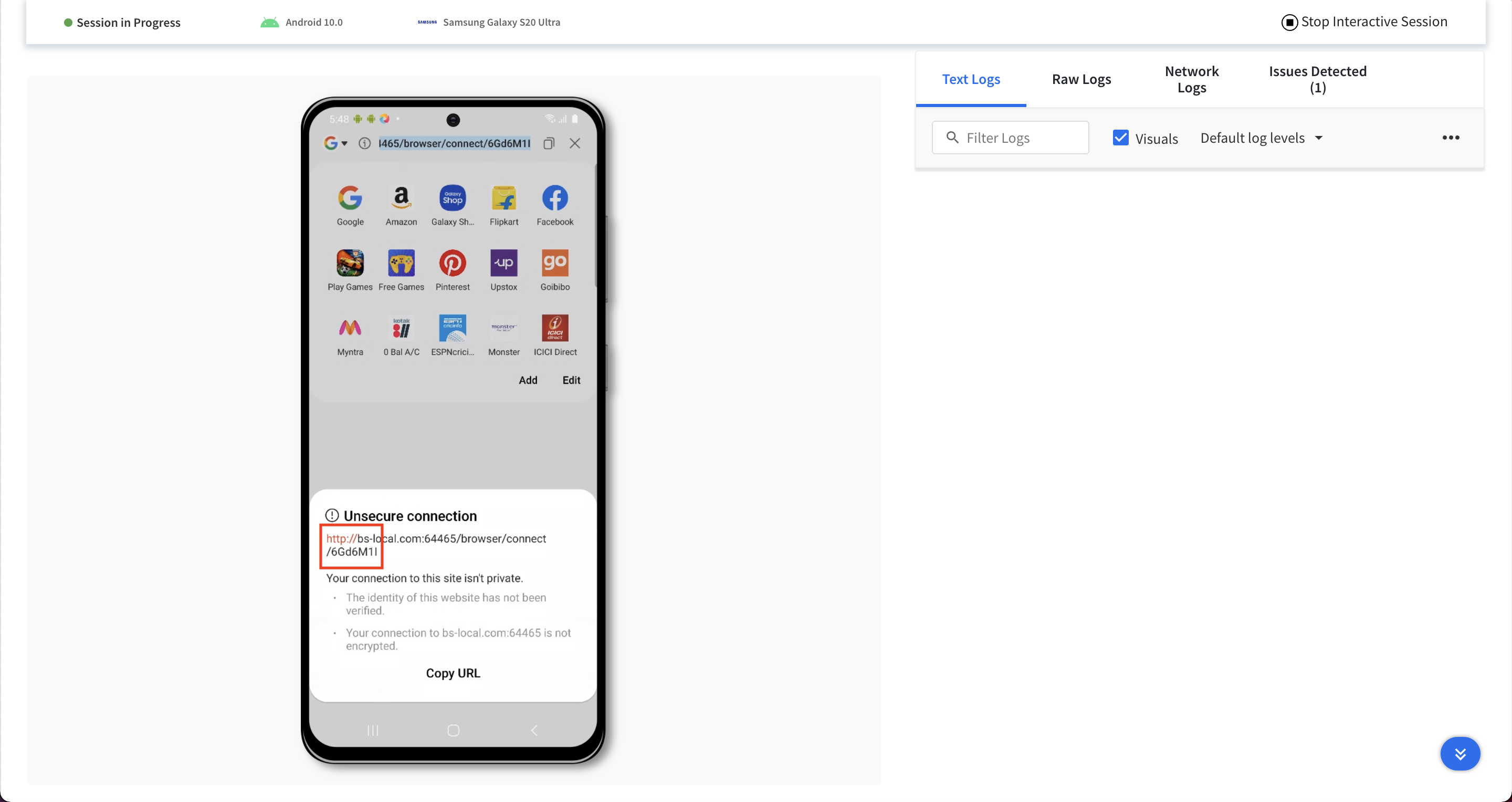 TestcafeBSHttpsNotWorking