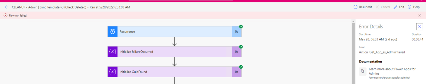 [CoE Starter Kit - BUG] CLEANUP - Admin | Sync Template v3 (Check ...