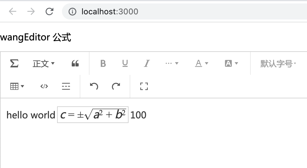 公式 · Issue #2997 · wangeditor-team/wangEditor · GitHub