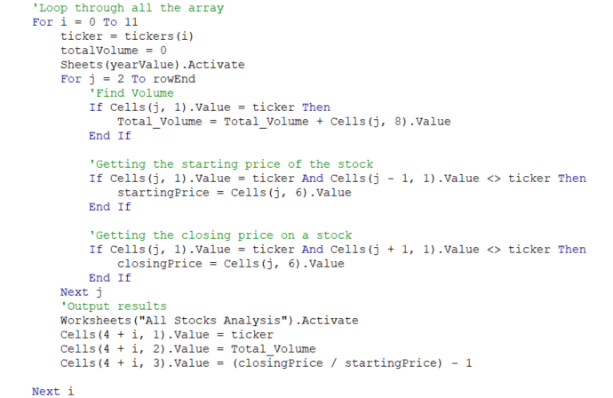 GitHub - Jimmy-1310/stock-analysis: Project demostrating the use of VBA ...