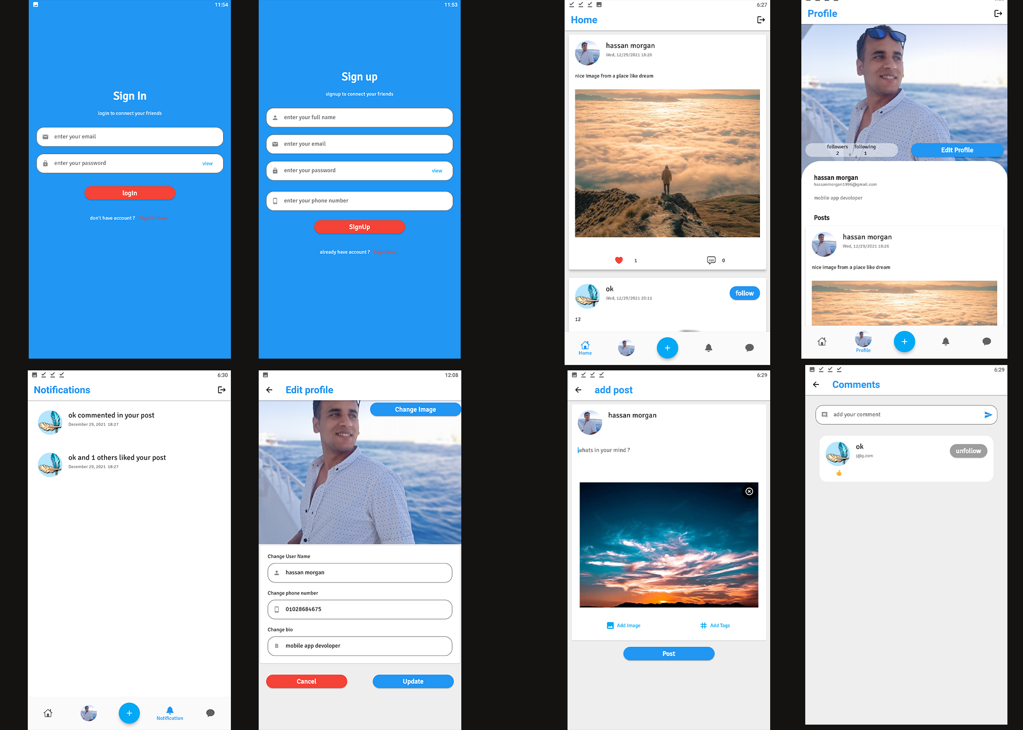 GitHub - Hassan-Morgan/socialMediaApp