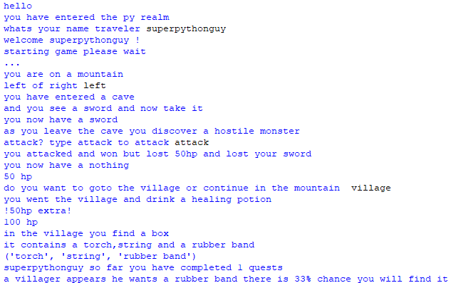 GitHub - babymu5k/python_adventure: this is a code for a python text ...