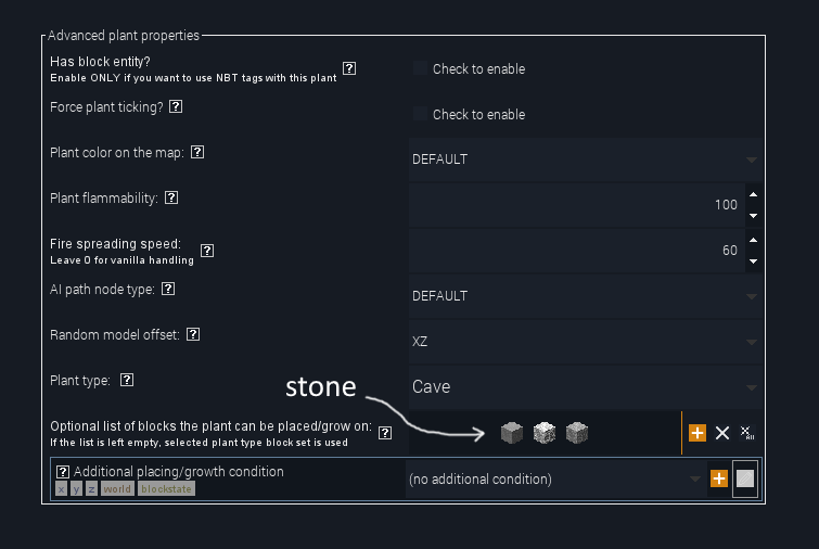 Cave Plant not spawning in caves · Issue #2356 · MCreator/MCreator · GitHub