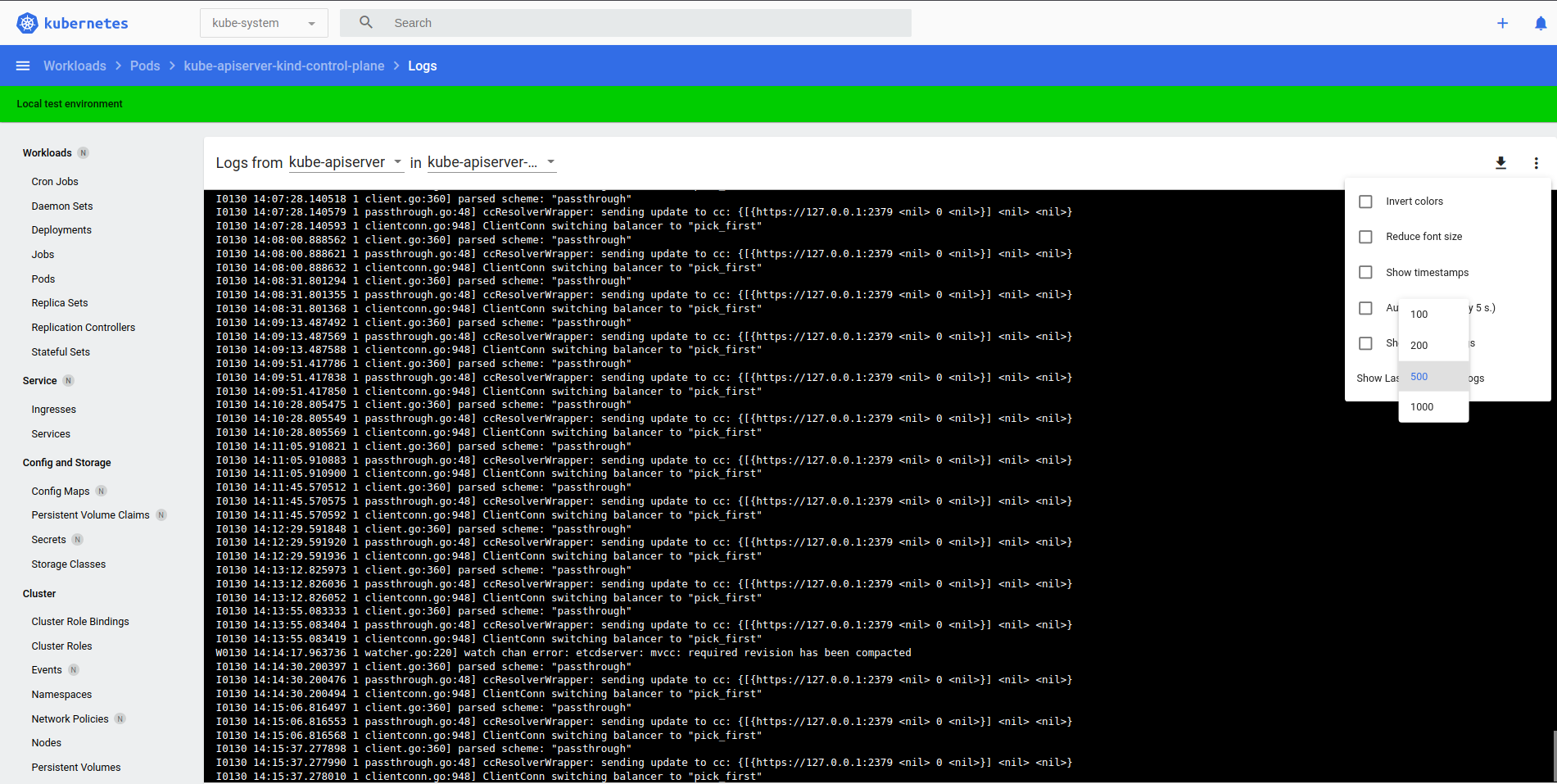 Display more logs in the dashboard UI · Issue 6700 · · GitHub